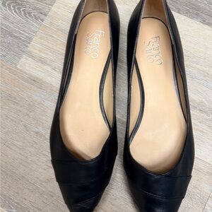 Franco Sarto slip on flats solid black women's size 10M closed toe